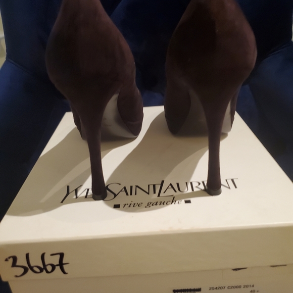 YSL Gisele Suede Platform Pump - Picture 9 of 16